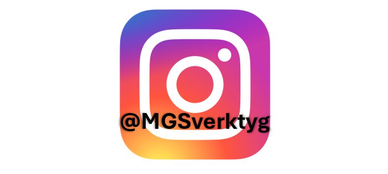 Instagramlogga MGSverktyg, följ oss